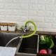 Смеситель для кухни с гибким изливом FRUD R44127-6, хром/зеленый