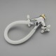 Смеситель для кухни с гибким изливом FRUD R44127-7, хром/белый