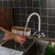 Смеситель для кухни с гибким изливом FRUD R44127-7, хром/белый