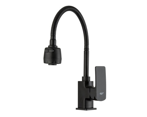 Смеситель для кухни с гибким изливом и режимом душ FRUD R44152, черный
