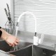 Смеситель для кухни с гибким изливом FRUD R43153, белый