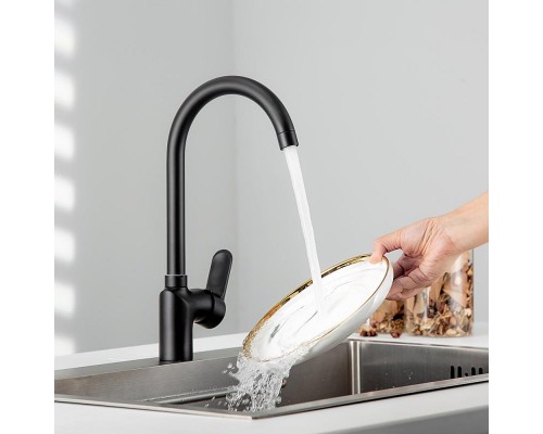 Смеситель для кухни FRUD R42157-6, черный