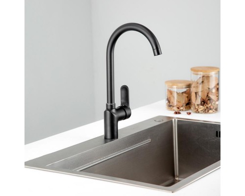 Смеситель для кухни FRUD R42157-6, черный