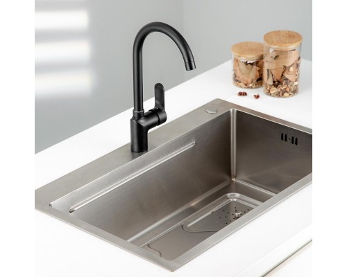 Смеситель для кухни FRUD R42157-6, черный