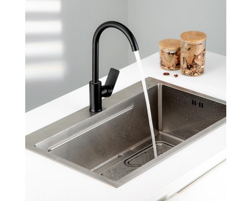 Смеситель для кухни FRUD R42158-6, черный