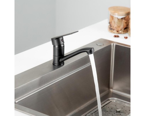 Смеситель для кухни FRUD R45158-6, черный