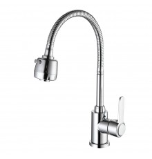Смеситель для кухни с гибким изливом и режимом душ FRUD R42052-30, хром