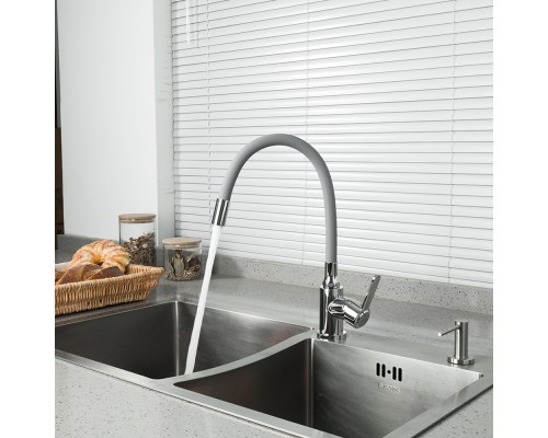 Смеситель для кухни с гибким изливом FRUD R42052-31, хром