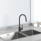 Смеситель для кухни с гибким изливом FRUD R42052-39, оружейная сталь