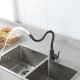 Смеситель для кухни с гибким изливом FRUD R42052-39, оружейная сталь