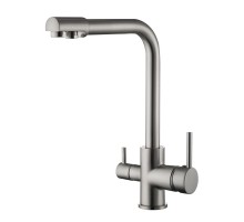 Смеситель для кухни с подключением фильтра FRUD R43053-5, сатин