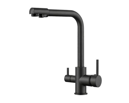 Смеситель для кухни с подключением фильтра FRUD R43053-7, черный