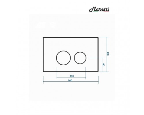 Комплект Maretti 3 в 1: унитаз CA10PBM29-844, инсталляция AC11P5211, кнопка AC12EA-015