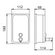 Дозатор для мыла FRAP F402, хром
