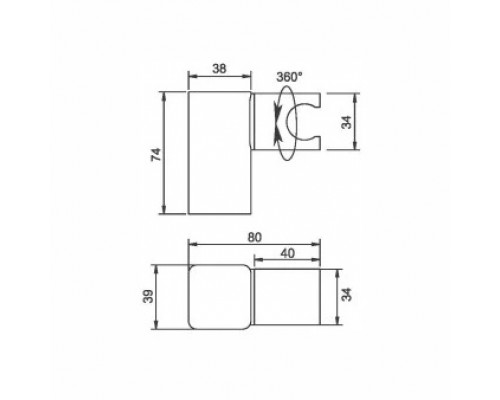 Держатель для лейки Belz BC02-8, белый
