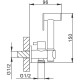 Гигиенический душ без смесителя FRAP F7501, хром