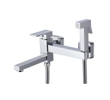 Гигиенический душ со смесителем и изливом D-Lin D181201, хром