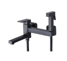 Гигиенический душ со смесителем и изливом D-Lin D181201-A, черный