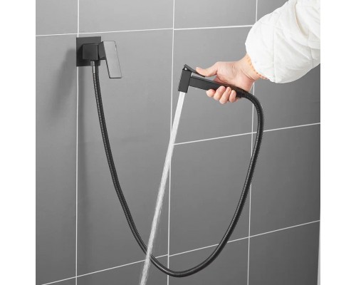 Гигиенический душ со смесителем Shevanik S127H, черный