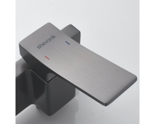 Гигиенический душ со смесителем Shevanik S6105T-1, оружейная сталь