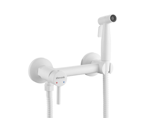 Гигиенический душ со смесителем Shevanik S107C, белый