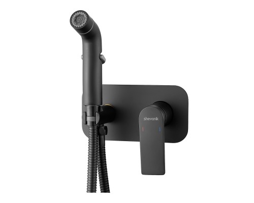 Гигиенический душ со смесителем Shevanik S4105H, черный