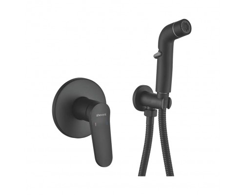 Гигиенический душ со смесителем Shevanik S4305H, черный