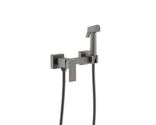Гигиенический душ со смесителем BELZ B55806-3, оружейная сталь