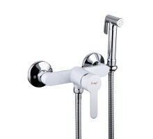 Гигиенический душ со смесителем FRAP F2041-8, белый/хром