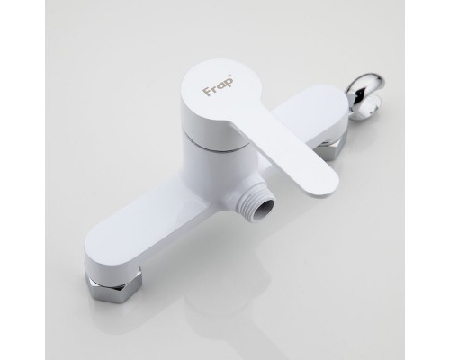 Гигиенический душ со смесителем FRAP F2041-8, белый/хром