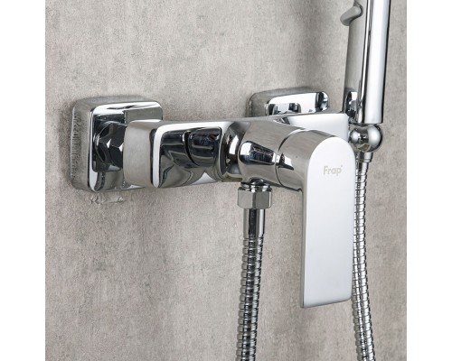 Гигиенический душ со смесителем FRAP F2071, хром