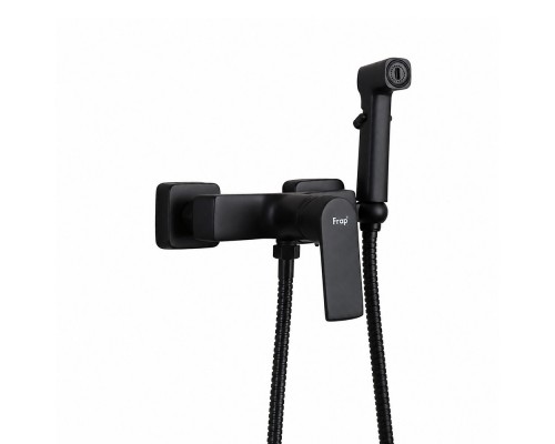 Гигиенический душ со смесителем FRAP F2071-6, черный