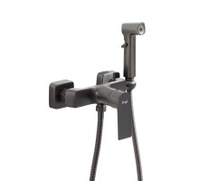 Гигиенический душ со смесителем FRAP F2071-9, оружейная сталь