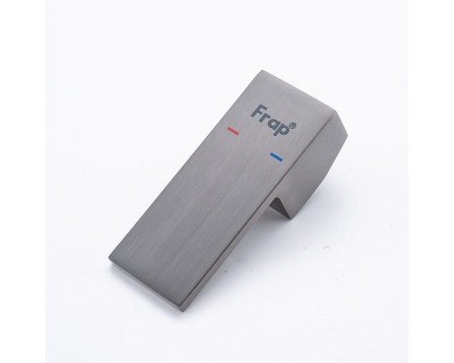 Гигиенический душ со смесителем и полочкой FRAP F2076-9, оружейная сталь