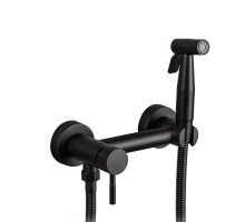 Гигиенический душ со смесителем FRAP F7503-6, черный