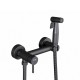 Гигиенический душ со смесителем FRAP F7503-9, оружейная сталь