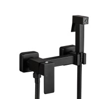 Гигиенический душ со смесителем FRAP F7504-6, черный