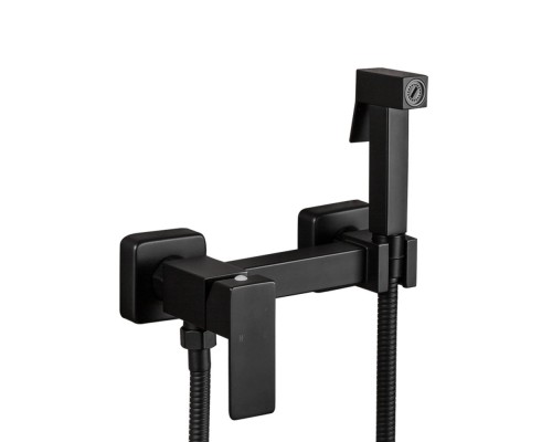 Гигиенический душ со смесителем FRAP F7504-6, черный