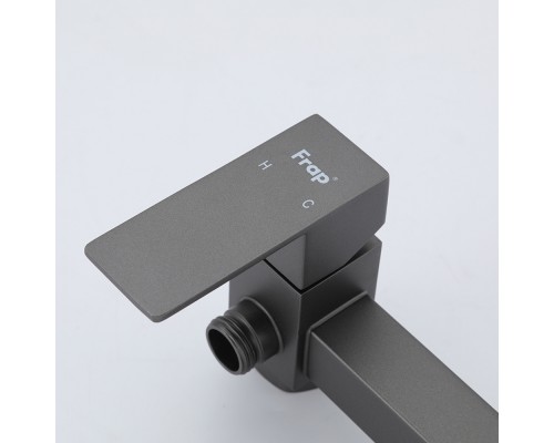 Гигиенический душ со смесителем FRAP F7504-9, оружейная сталь