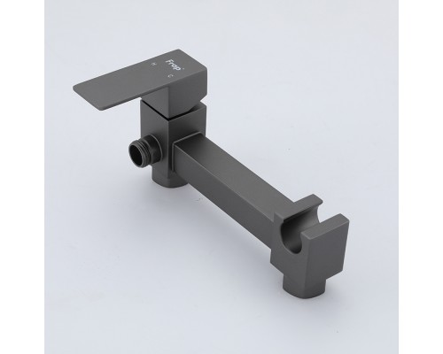 Гигиенический душ со смесителем FRAP F7504-9, оружейная сталь