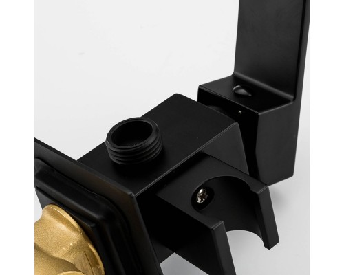 Гигиенический душ со смесителем FRAP F7506-6, черный