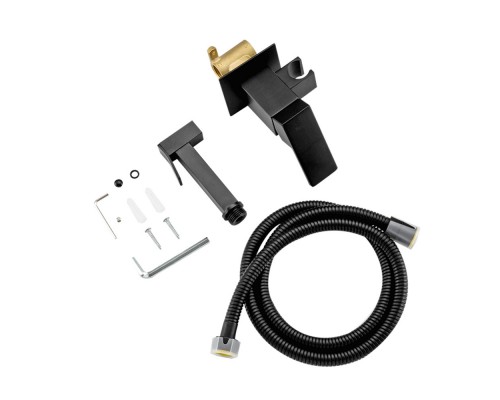 Гигиенический душ со смесителем FRAP F7506-6, черный