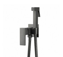 Гигиенический душ со смесителем FRAP F7506-9, оружейная сталь