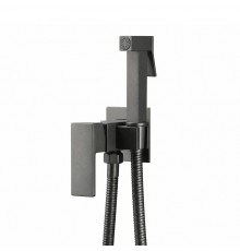 Гигиенический душ со смесителем FRAP F7506-9, оружейная сталь