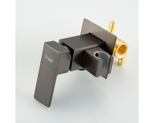 Гигиенический душ со смесителем FRAP F7591-29, оружейная сталь