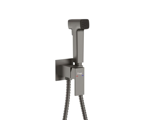 Гигиенический душ со смесителем FRAP F7591-29, оружейная сталь