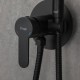 Гигиенический душ со смесителем FRAP F72801-6, черный