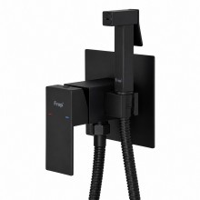 Гигиенический душ со смесителем FRAP F72802-6, черный