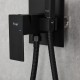 Гигиенический душ со смесителем FRAP F72802-6, черный
