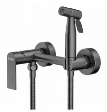 Гигиенический душ со смесителем FRAP F20806-9, оружейная сталь
